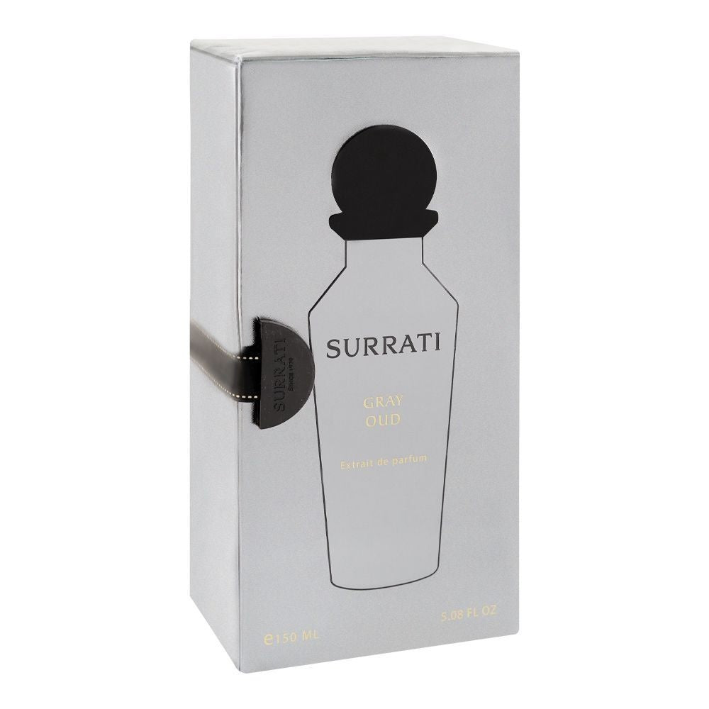 Surrati Gray Oud Extrait De Parfum 150ml Unisex Eau De Perfume Long Lasting KSA