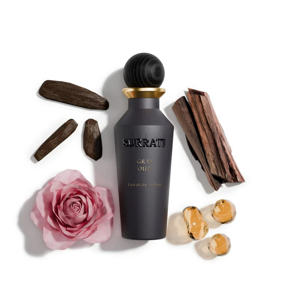 Surrati Gray Oud Extrait De Parfum 150ml Unisex Eau De Perfume Long Lasting KSA