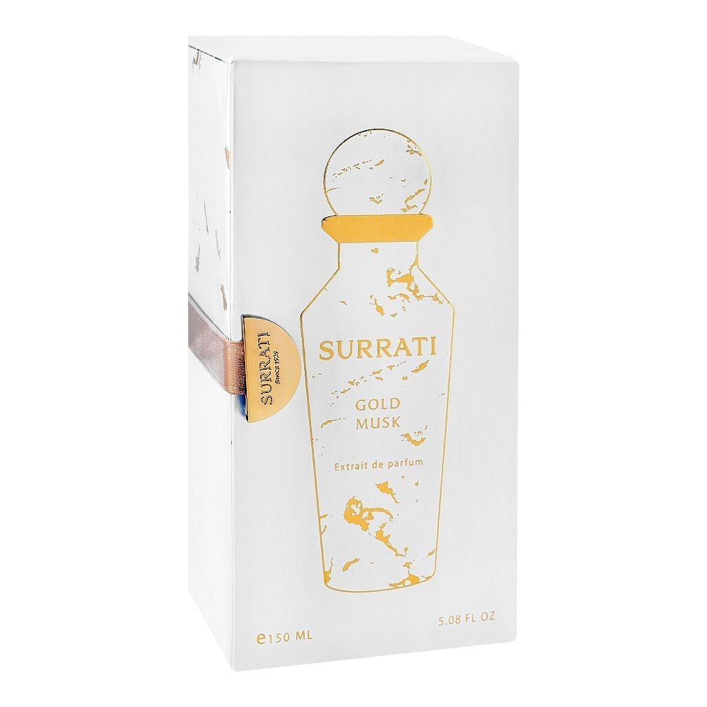 Surrati Gold Musk Extrait de Parfum 150ml Unisex Luxury Perfume Gift Box