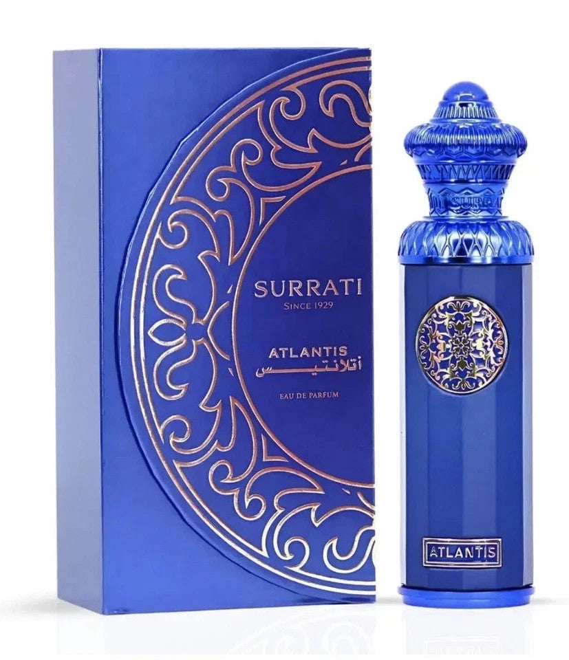 Atlantis Eau de Parfum 140ml by Surrati | Unisex Fresh Aquatic Amber Fragrance