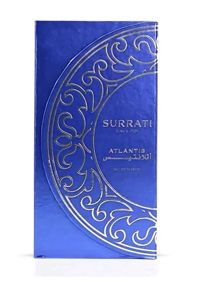 Atlantis Eau de Parfum 140ml by Surrati | Unisex Fresh Aquatic Amber Fragrance